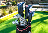 Precise M8 Ladies 15 Piece Right Hand Complete Golf Clubs Package Set – Ladies Flex Graphite Shafts – Regular & Petite Size Available