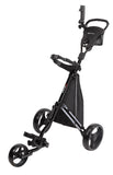 Tartan Cruiser 3-Wheel Golf Push Cart with Detachable Storage Bag and Umbrella Holder