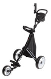 Tartan Cruiser 3-Wheel Golf Push Cart with Detachable Storage Bag and Umbrella Holder