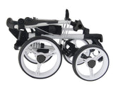 QWIK-FOLD 4 Wheel Folding Push Pull Golf Cart - Foot Brake - ONE Second to Open & Close!