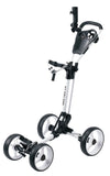 QWIK-FOLD 4 Wheel Folding Push Pull Golf Cart - Foot Brake - ONE Second to Open & Close!