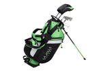 La Jolla Junior Golf Club Set – Lightweight Driver, Stainless Steel Irons & Wide Putter with Stand Bag (Available in 5 Age Groups - Right & Left Hand)