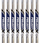 Project X Rifle 7.0 3->PW Steel Iron Golf Club Shafts - Set of 8 (.355 Taper Tip)