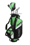 La Jolla Junior Golf Club Set – Lightweight Driver, Stainless Steel Irons & Wide Putter with Stand Bag (Available in 5 Age Groups - Right & Left Hand)