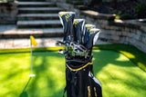 Precise M8 17-Piece Mens Right Hand Golf Clubs Complete Set w/ Lightweight Kevlar Graphite Shafts, Regular & Tall Sizes