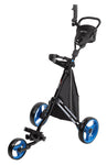 Tartan Cruiser 3 Wheel Push Pull Golf Cart w/ Large, Nylon Storage Bag