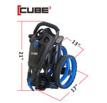 CUBE CART 3 Wheel Push Pull Golf Cart - Two Step Open/Close - Smallest Folding Lightweight Golf Cart in The World