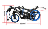 Qwik-Fold Golf Push Cart 3 Wheel with 360 Rotating Front Wheel, One Second to Open & Close, Lightweight Folding Golf Pull Cart with Foot Brake, Umbrella Holder, Cup Holder, & Storage Compartment