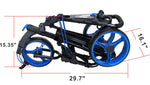 QWIK-FOLD 3 Wheel Push Pull Golf Cart - Foot Brake - ONE Second to Open & Close!