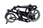 QWIK-FOLD 3 Wheel Push Pull Golf Cart - Foot Brake - ONE Second to Open & Close!