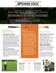 Power Stick Golf Distance Training Aid - Increase Swing Speed and Develop Lag for More Power