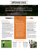 Power Stick Golf Distance Training Aid - Increase Swing Speed and Develop Lag for More Power