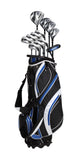 Precise S7 18 Piece Complete Men’s Right Hand Golf Club Set, Available in Regular & Tall Size, Blue & Red Options
