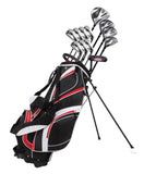 Precise S7 18 Piece Complete Men’s Right Hand Golf Club Set, Available in Regular & Tall Size, Blue & Red Options
