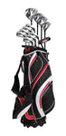 Precise S7 18 Piece Complete Men’s Right Hand Golf Club Set, Available in Regular & Tall Size, Blue & Red Options