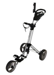 QWIK-FOLD 3 Wheel Push Pull Golf Cart - Foot Brake - ONE Second to Open & Close!