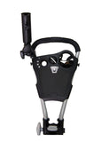 QWIK-FOLD 3 Wheel Push Pull Golf Cart - Foot Brake - ONE Second to Open & Close!