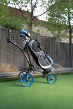 CUBE CART 3 Wheel Push Pull Golf Cart - Two Step Open/Close - Smallest Folding Lightweight Golf Cart in The World