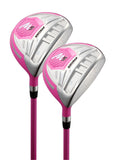 Precise M5+ Ladies 17 Piece Complete Right Hand Womens Golf Clubs Set w/ Cart Bag - 2 Color Options!